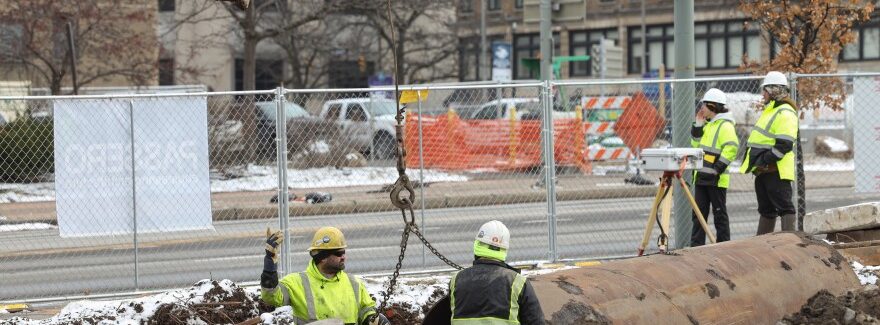 Construction Workers on Main Street